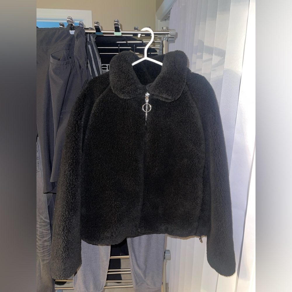 Black Faux Fur Jacket